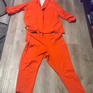 Vibrant Orange Women's pants shit